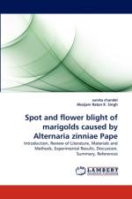 Spot and flower blight of marigolds caused by Alternaria zinniae Pape af Sunita Chandel