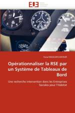 Op rationnaliser La Rse Par Un Syst me de Tableaux de Bord af Rasolofo-Distler-F