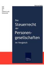 Das Steuerrecht der Personengesellschaften im Vergleich af Patricia Katla
