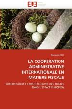 La Cooperation Administrative Internationale En Matiere Fiscale af Kilic-R