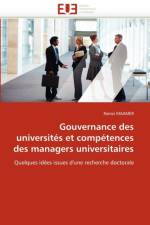 Gouvernance Des Universit s Et Comp tences Des Managers Universitaires af Maamer-R