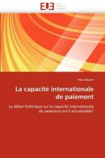 La Capacit  Internationale de Paiement af Maurin-M