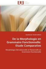 De la morphologie en grammaire fonctionnelle af Nacer Idrissi-A