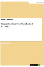 Bilanzielle Effekte von Asset Backed Securities af Harm Linnecke