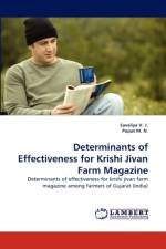 Determinants of Effectiveness for Krishi Jivan Farm Magazine af Popat M N