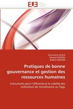 Pratiques de Bonne Gouvernance Et Gestion Des Ressources Humaines af collectif