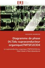 Diagramme de Phase (H, T)Du Supraconducteur Organique(tmtsf)2clo4 af Akaaboune-N