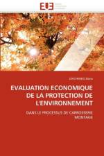 Evaluation Economique de la Protection de l''environnement af Elena-L