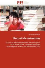 Recueil de M moires af Hofstatter-C