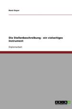 Stellenbeschreibung ALS Ein Vielseitiges Instrument Der Organisationsgestaltung Und Personalfuhrung af Rene Geyer
