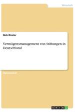 Vermoegensmanagement von Stiftungen in Deutschland af Nick Dimler