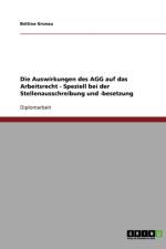 Auswirkungen Des Agg Auf Das Arbeitsrecht. Stellenausschreibung Und -Besetzung Im Fokus af Bettina Gronau