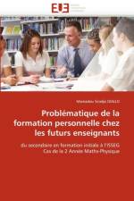 Problematique de la formation personnelle chez les futurs enseignants af Diallo-M