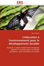 L' ducation   l'Environnement Pour Le D veloppement Durable af Saoudi-H