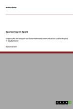 Sponsoring Im Sport af Markus Büter