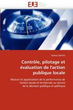 Contr le, Pilotage Et  valuation de l''action Publique Locale af Dupuis-J