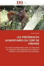 Les Pr f rences Alimentaires Du Cerf de Virginie af Dostaler-S