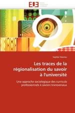 Les Traces de la R gionalisation Du Savoir   l'Universit af Stavrou-S