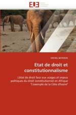 Etat de Droit Et Constitutionnalisme af Bayeron-M
