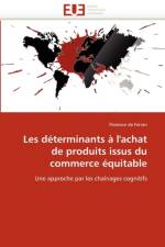 Les D terminants   l''achat de Produits Issus Du Commerce  quitable af de Ferran-F