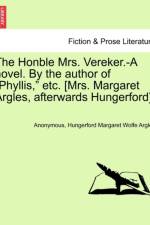 The Honble Mrs. Vereker.-A Novel. by the Author of 