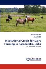 Institutional Credit for Dairy Farming in Karanataka, India af Smita Sirohi