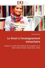 Le Droit   l''enseignement Minoritaire af Keravec-A