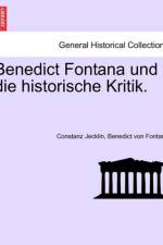 Benedict Fontana Und Die Historische Kritik. af Constanz Jecklin