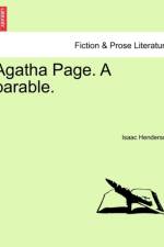 Agatha Page. a Parable. af Isaac Henderson