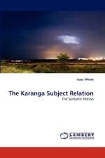 The Karanga Subject Relation af Isaac Mhute