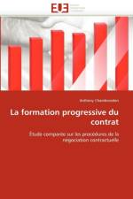 La formation progressive du contrat af Chamboredon-A