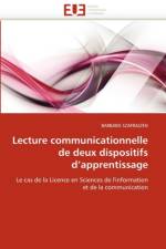Lecture Communicationnelle de Deux Dispositifs d''apprentissage af Szafrajzen-B
