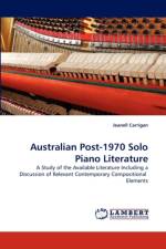 Australian Post-1970 Solo Piano Literature af Jeanell Carrigan