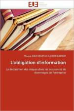 L''obligation d''information af Ould Mouftah El Kheir-M