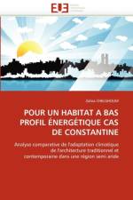 Pour Un Habitat a Bas Profil  nerg tique Cas de Constantine af Chelghoum-Z