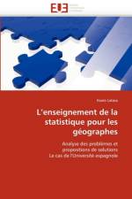 L''enseignement de la Statistique Pour Les G ographes af Latasa-I
