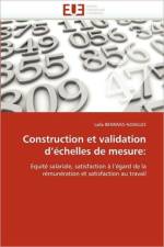 Construction Et Validation D  chelles de Mesure af Benraiss-Noailles-L