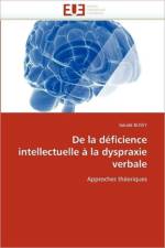 de la D ficience Intellectuelle   La Dyspraxie Verbale af Bussy-G