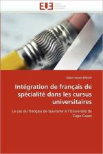 Int gration de Fran ais de Sp cialit  Dans Les Cursus Universitaires af Bakah-E