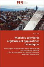 Matieres premieres argileuses et applications ceramiques af Pialy-P