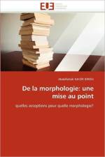 de la Morphologie af Nacer Idrissi-A