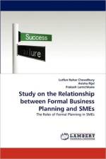 Study on the Relationship between Formal Business Planning and SMEs af Lutfun Nahar Chowdhury