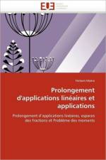 Prolongement d'Applications Lin aires Et Applications af Mokni-H