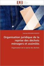 Organisation Juridique de la Reprise Des D chets M nagers Et Assimil s af Massama Kiliouto-G