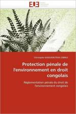 Protection penale de l'environnement en droit congolais af Kangamutima Zabika-C