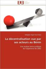 La D centralisation Vue Par Ses Acteurs Au B nin af Faust Kakai-S