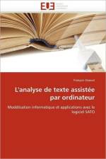 L''analyse de Texte Assist e Par Ordinateur af Daoust-F