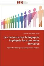 Les Facteurs Psychologiques Impliqu s Lors Des Soins Dentaires af De Lima Soares Varella-P