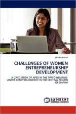 Challenges of Women Entrepreneurship Development af Shaibu Bukari