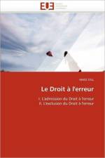 Le Droit   l'Erreur af Syll-M